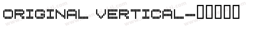 Original vertical字体转换